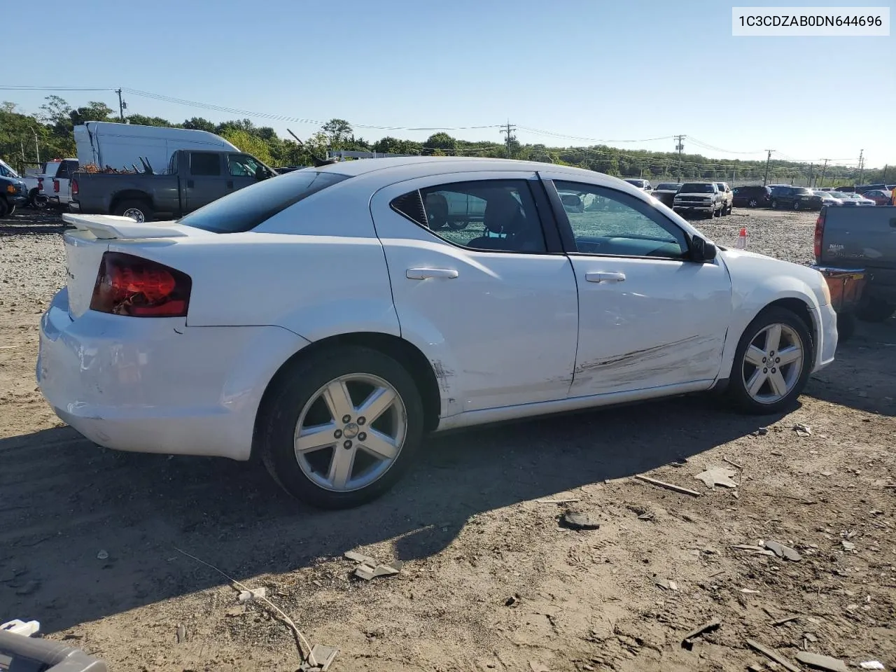 2013 Dodge Avenger Se VIN: 1C3CDZAB0DN644696 Lot: 69927534