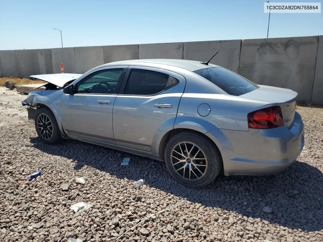 2013 Dodge Avenger Se VIN: 1C3CDZAB2DN755864 Lot: 70426094