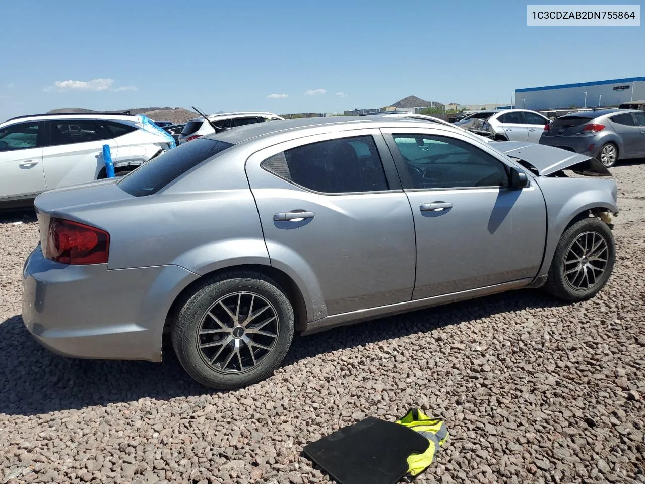 2013 Dodge Avenger Se VIN: 1C3CDZAB2DN755864 Lot: 70426094