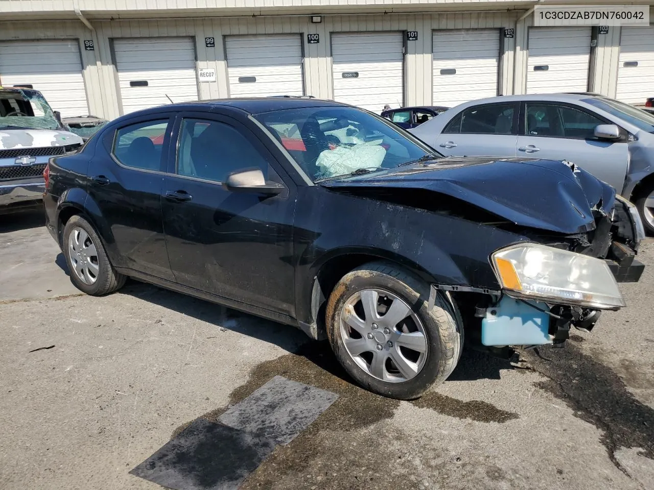 2013 Dodge Avenger Se VIN: 1C3CDZAB7DN760042 Lot: 70766664