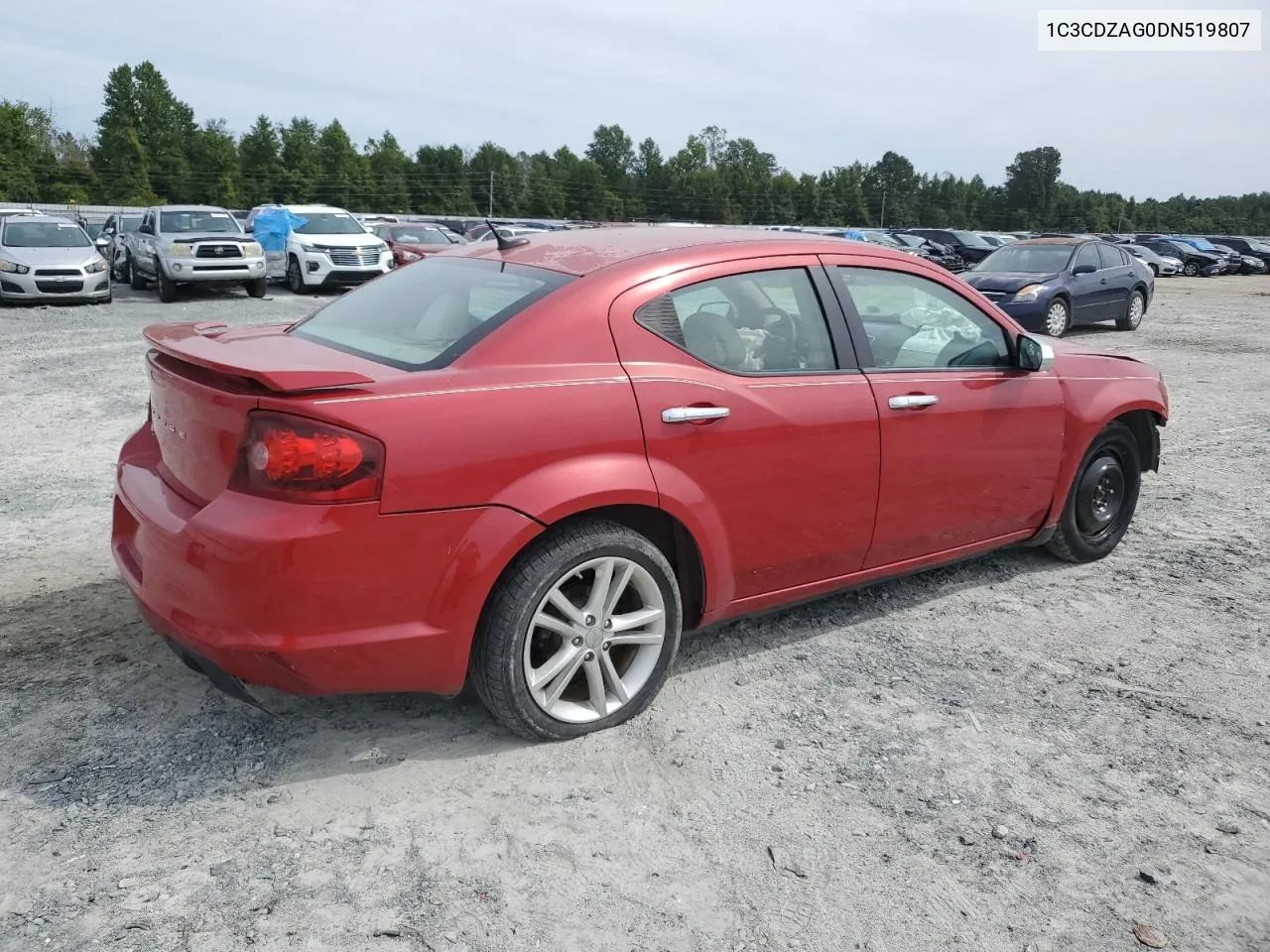 2013 Dodge Avenger Se VIN: 1C3CDZAG0DN519807 Lot: 71168634