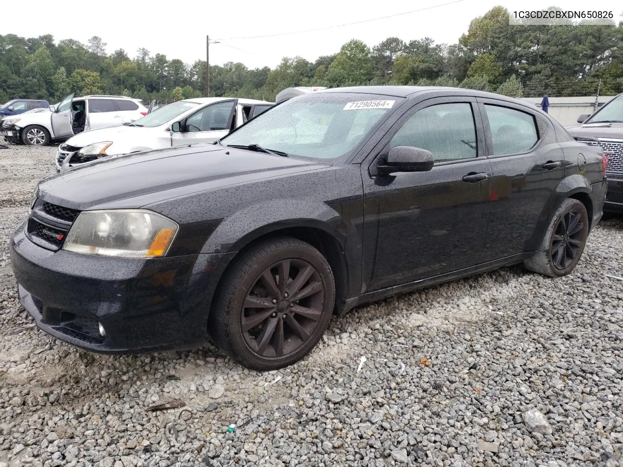 2013 Dodge Avenger Sxt VIN: 1C3CDZCBXDN650826 Lot: 71290564