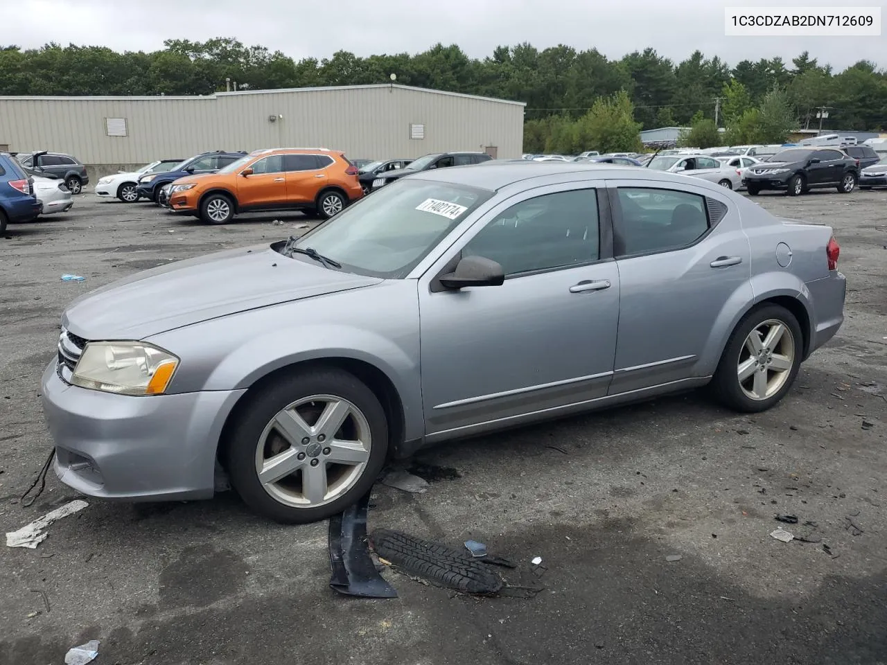 2013 Dodge Avenger Se VIN: 1C3CDZAB2DN712609 Lot: 71402174