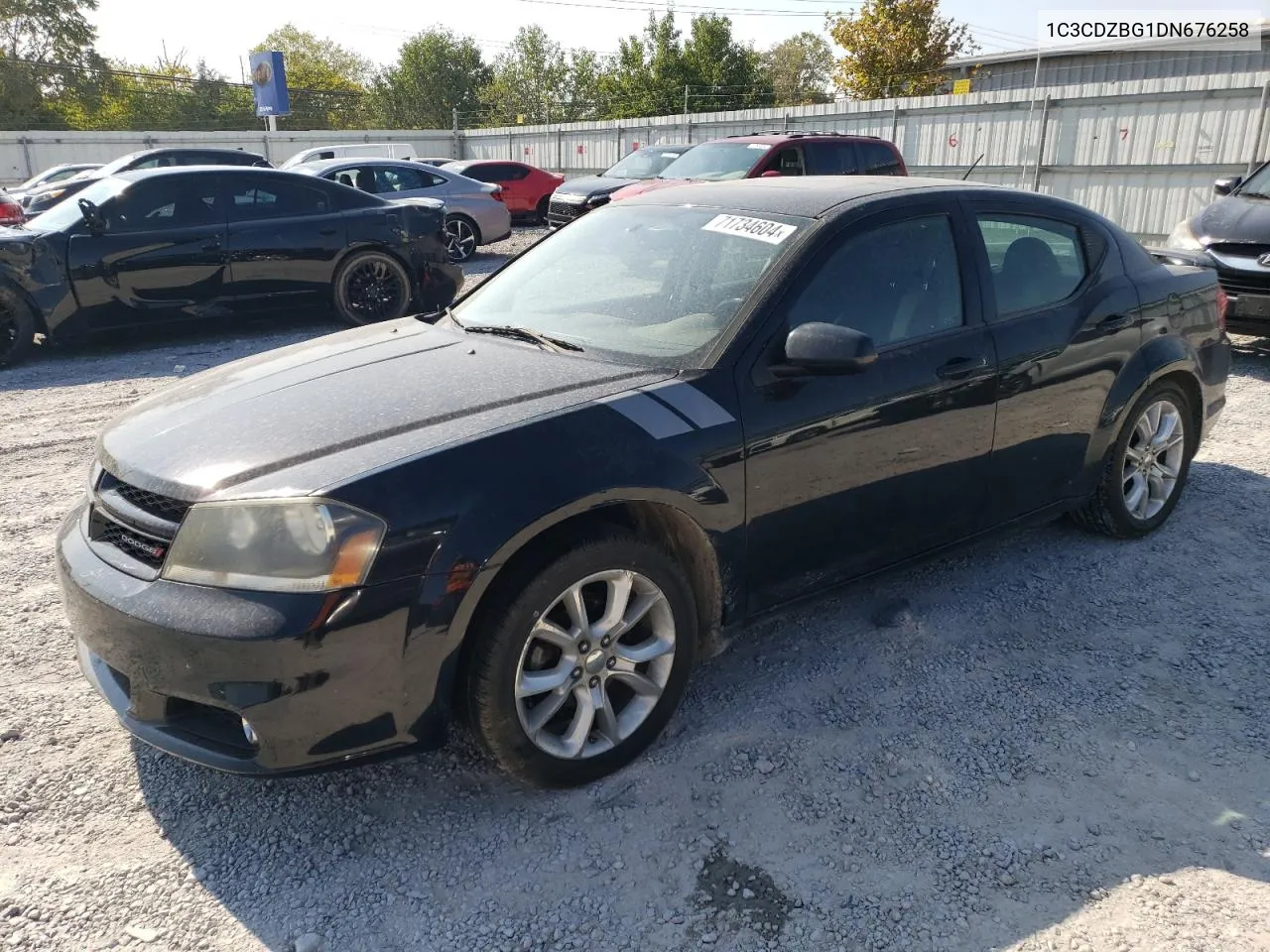 2013 Dodge Avenger R/T VIN: 1C3CDZBG1DN676258 Lot: 71734604