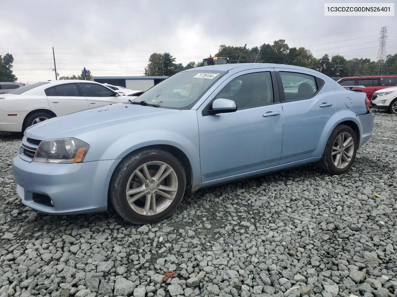 2013 Dodge Avenger Sxt VIN: 1C3CDZCG0DN526401 Lot: 71739184