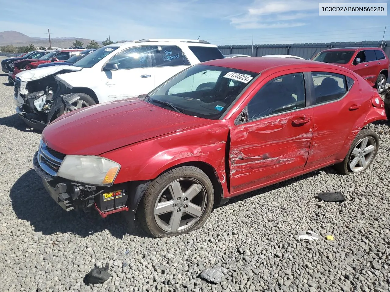 2013 Dodge Avenger Se VIN: 1C3CDZAB6DN566280 Lot: 71743224