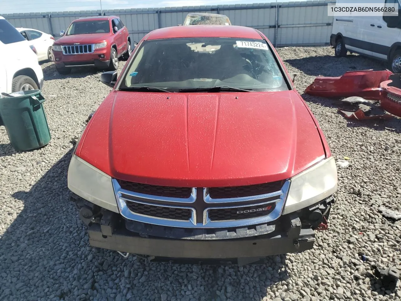 2013 Dodge Avenger Se VIN: 1C3CDZAB6DN566280 Lot: 71743224