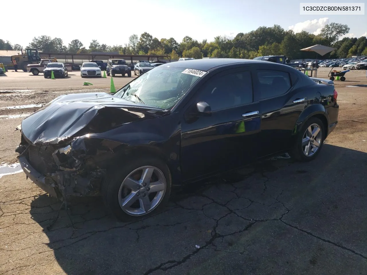 2013 Dodge Avenger Sxt VIN: 1C3CDZCB0DN581371 Lot: 71846024