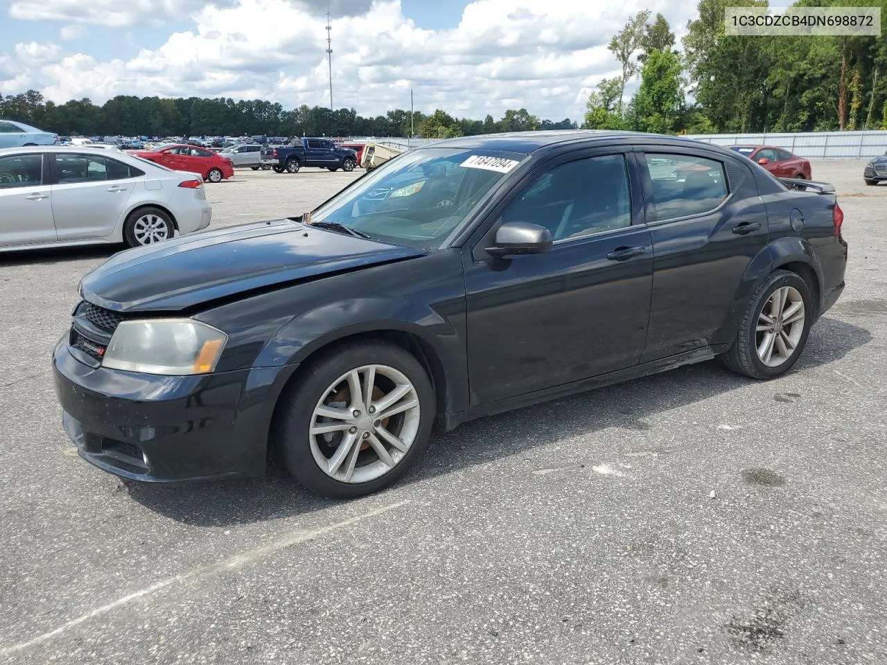 2013 Dodge Avenger Sxt VIN: 1C3CDZCB4DN698872 Lot: 71847094