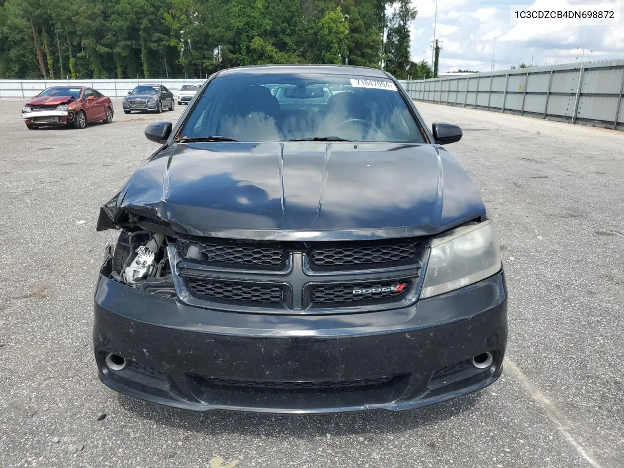 2013 Dodge Avenger Sxt VIN: 1C3CDZCB4DN698872 Lot: 71847094