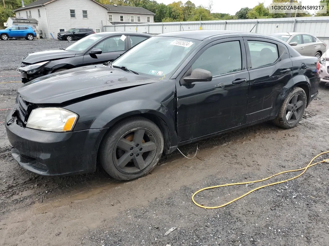 2013 Dodge Avenger Se VIN: 1C3CDZAB4DN589217 Lot: 71892624