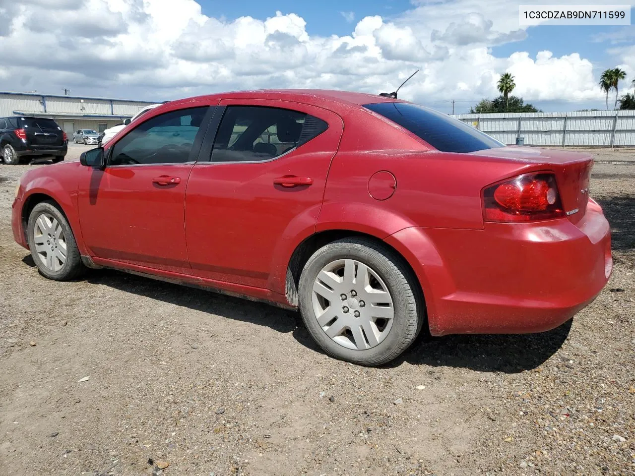 2013 Dodge Avenger Se VIN: 1C3CDZAB9DN711599 Lot: 71982244