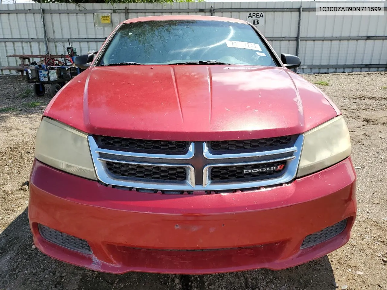 2013 Dodge Avenger Se VIN: 1C3CDZAB9DN711599 Lot: 71982244