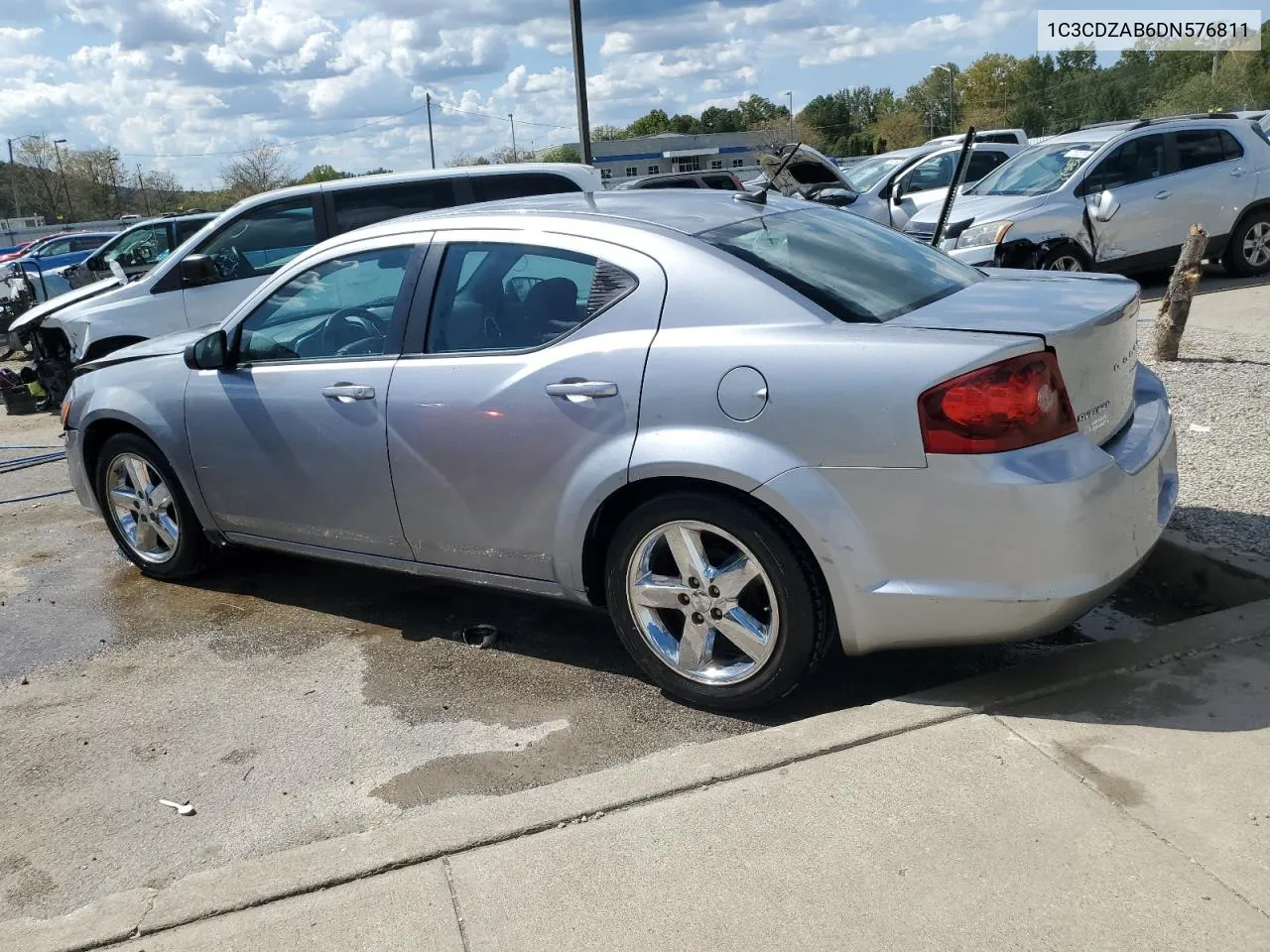 2013 Dodge Avenger Se VIN: 1C3CDZAB6DN576811 Lot: 72046484