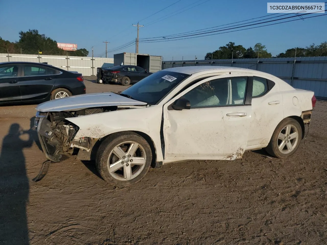 2013 Dodge Avenger Se VIN: 1C3CDZAB9DN566712 Lot: 72289914