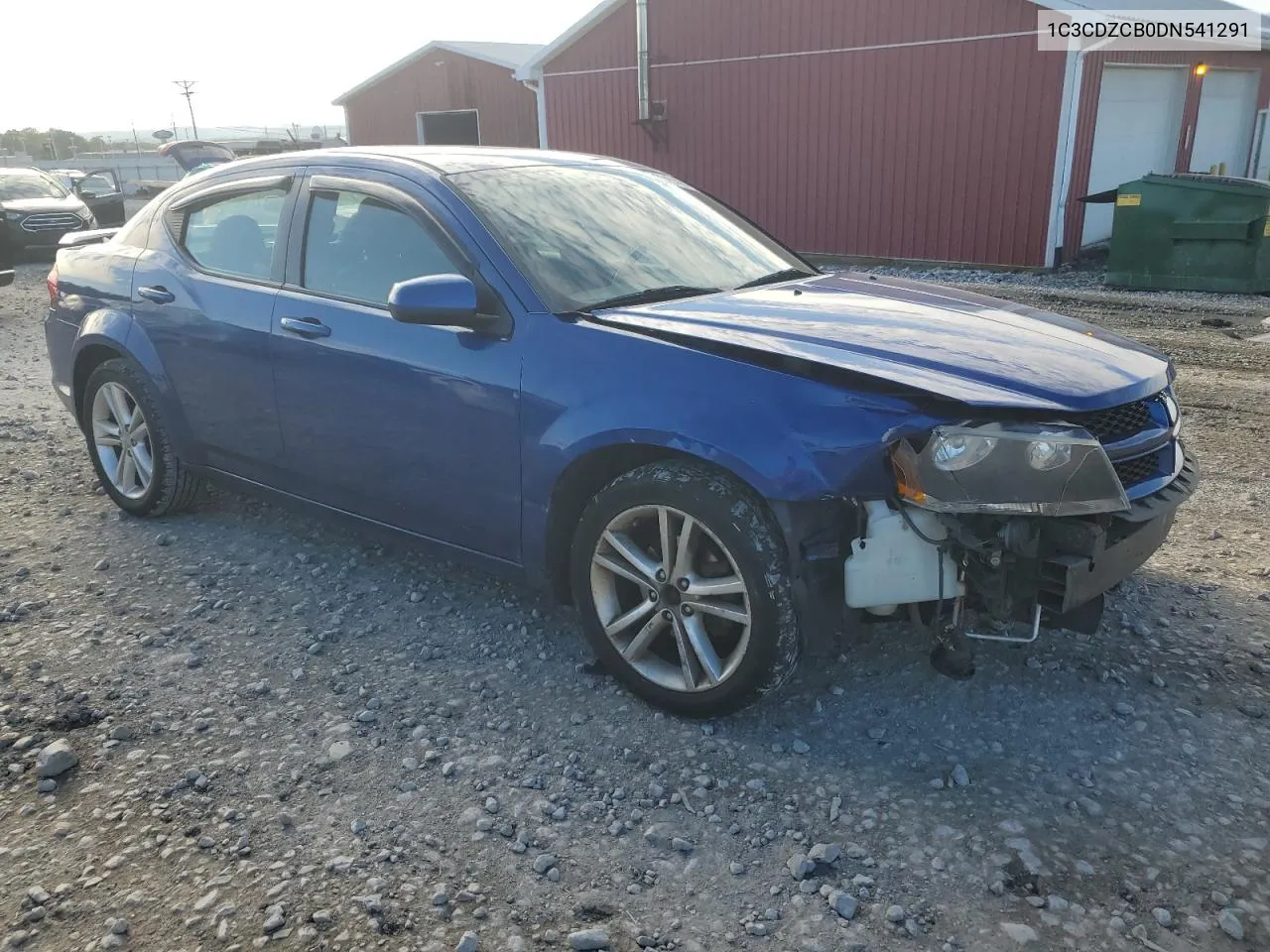 2013 Dodge Avenger Sxt VIN: 1C3CDZCB0DN541291 Lot: 72404064