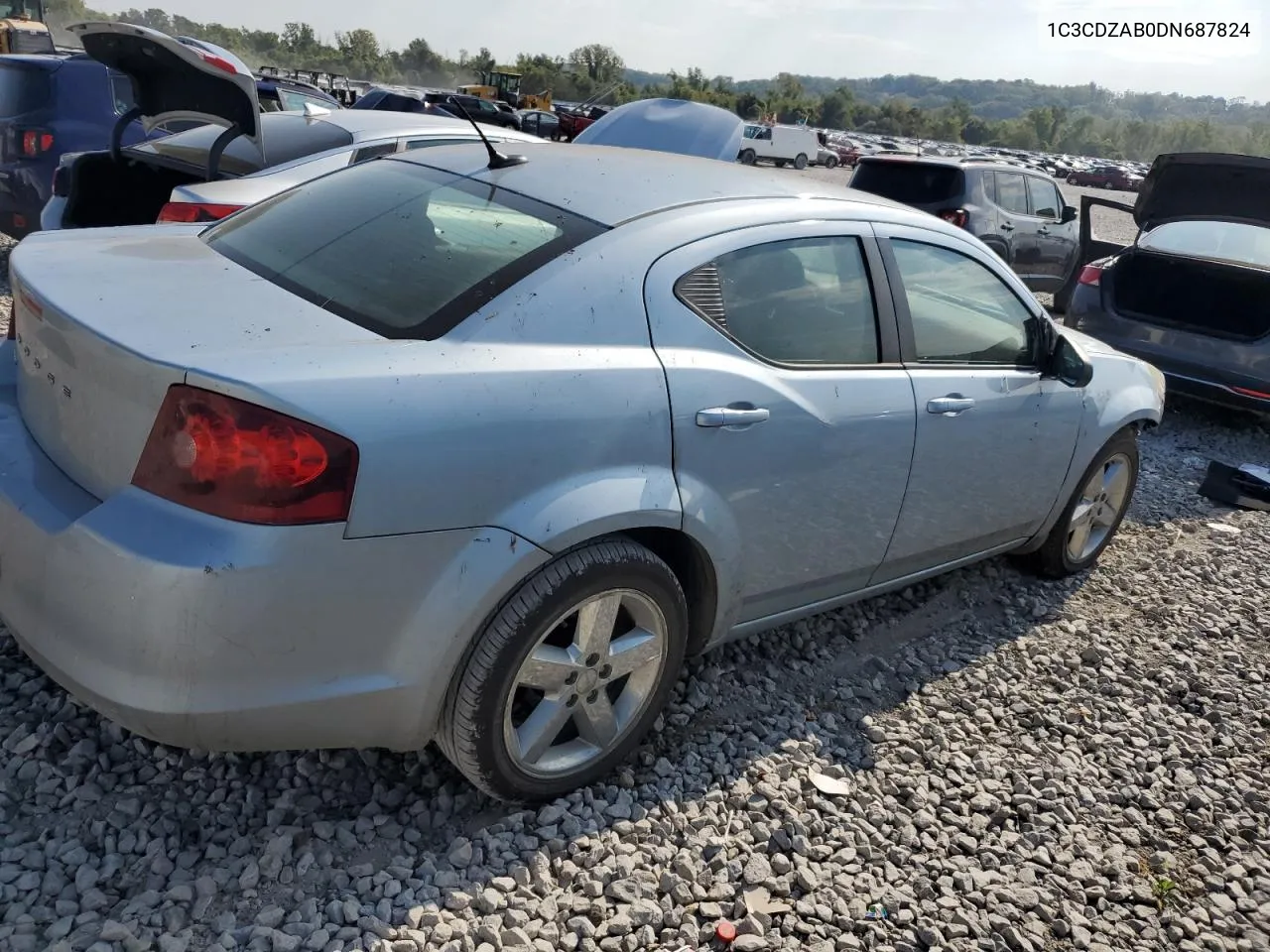 2013 Dodge Avenger Se VIN: 1C3CDZAB0DN687824 Lot: 72419164