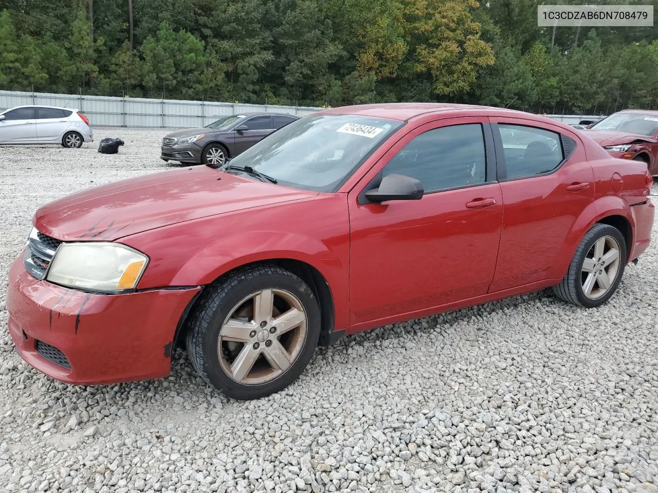 2013 Dodge Avenger Se VIN: 1C3CDZAB6DN708479 Lot: 72436434