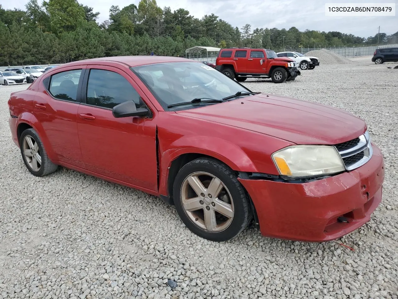 2013 Dodge Avenger Se VIN: 1C3CDZAB6DN708479 Lot: 72436434