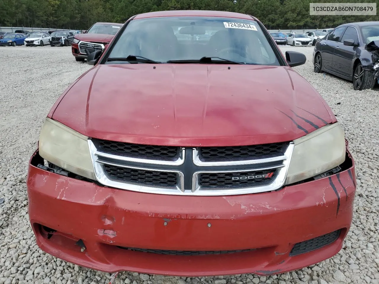 2013 Dodge Avenger Se VIN: 1C3CDZAB6DN708479 Lot: 72436434