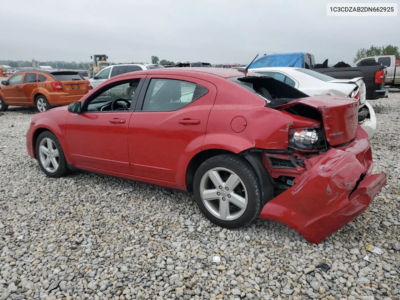 2013 Dodge Avenger Se VIN: 1C3CDZAB2DN662925 Lot: 72469894