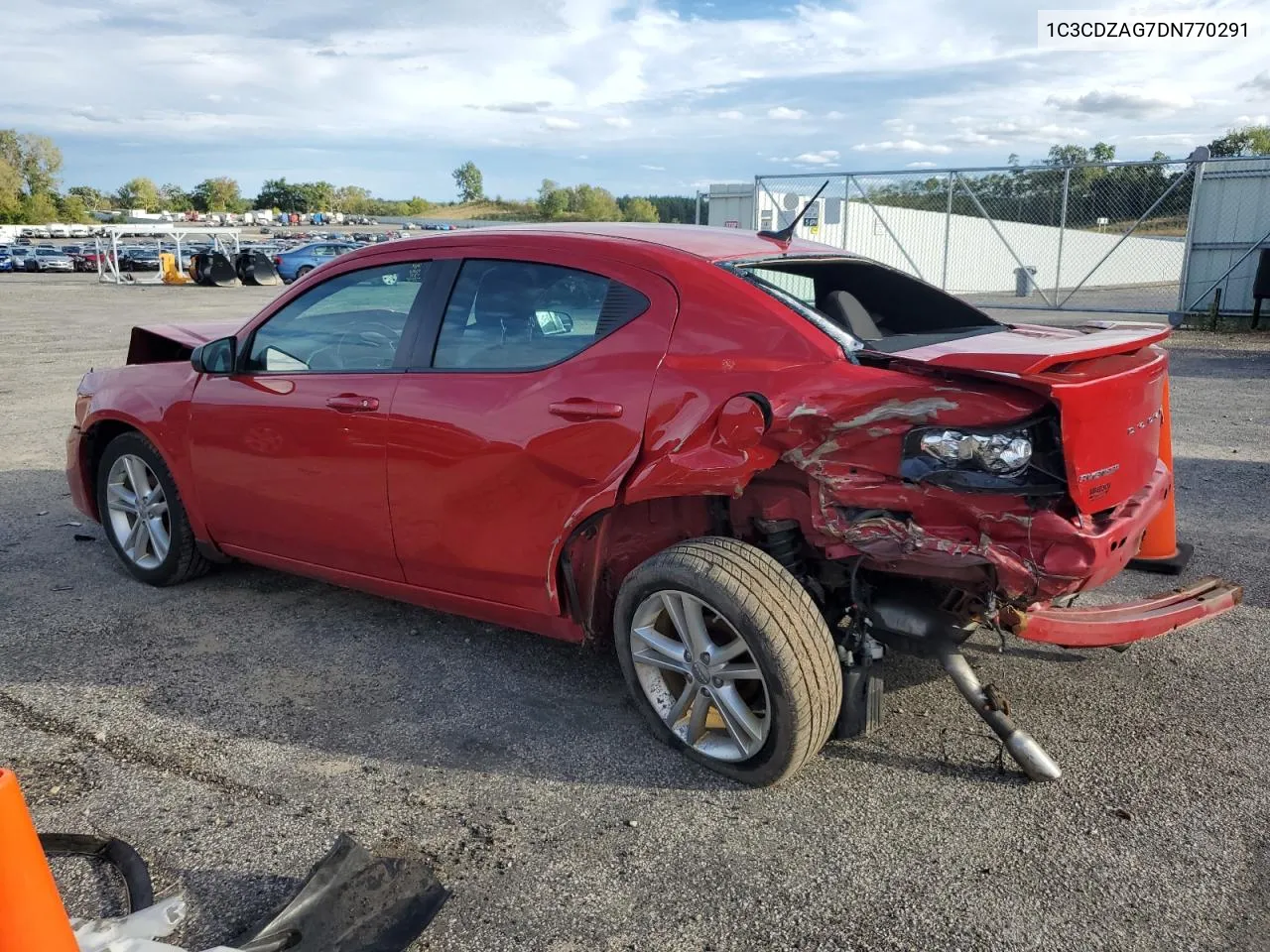 2013 Dodge Avenger Se VIN: 1C3CDZAG7DN770291 Lot: 72620594