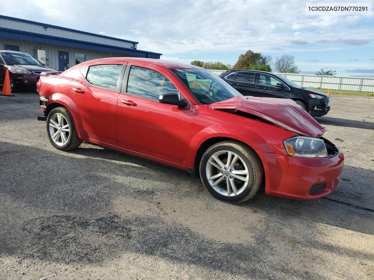 2013 Dodge Avenger Se VIN: 1C3CDZAG7DN770291 Lot: 72620594