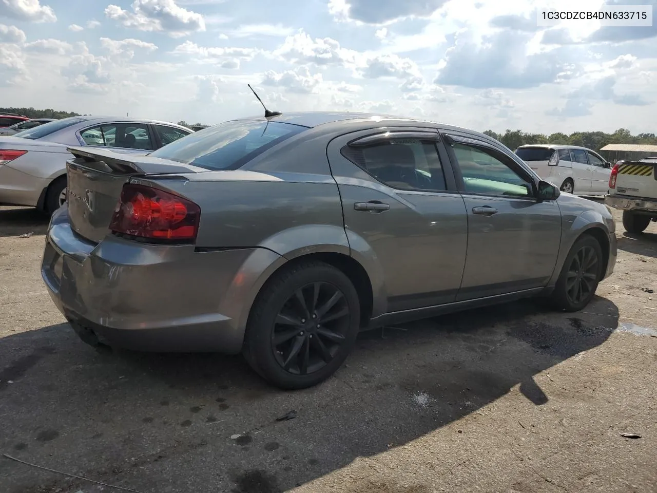 2013 Dodge Avenger Sxt VIN: 1C3CDZCB4DN633715 Lot: 72688304