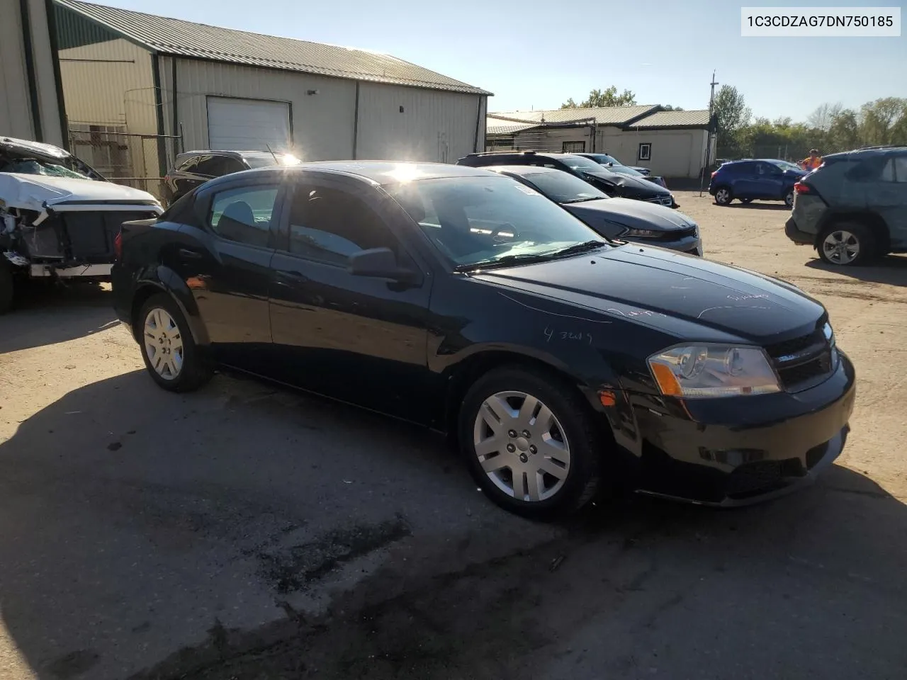 2013 Dodge Avenger Se VIN: 1C3CDZAG7DN750185 Lot: 72776184