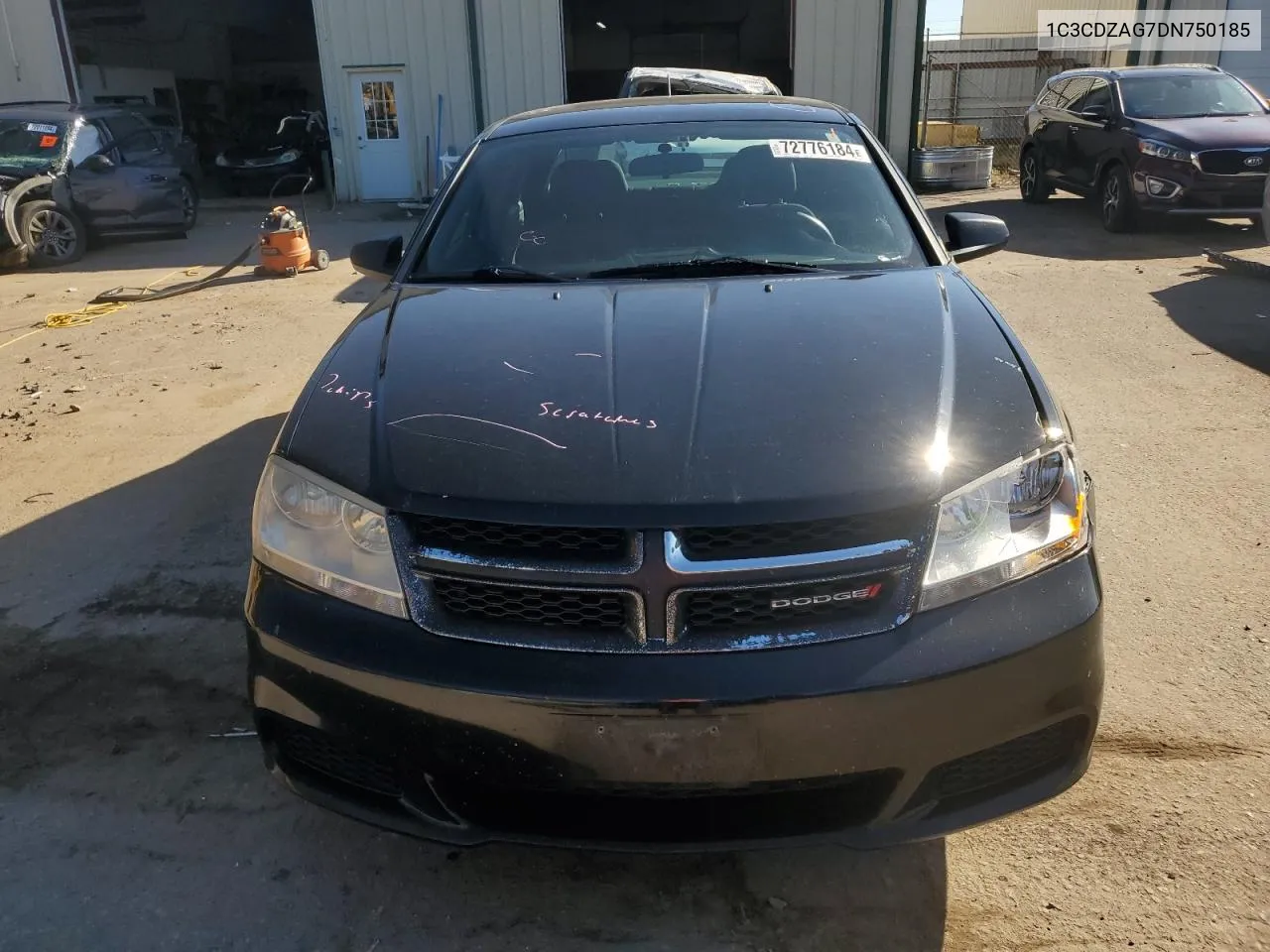 2013 Dodge Avenger Se VIN: 1C3CDZAG7DN750185 Lot: 72776184