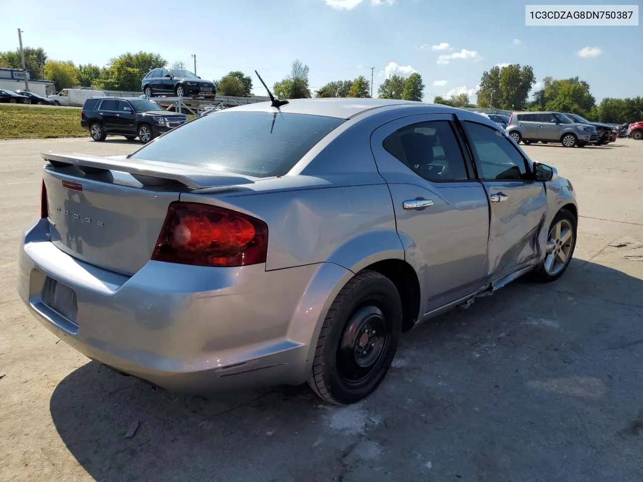 2013 Dodge Avenger Se VIN: 1C3CDZAG8DN750387 Lot: 73009674