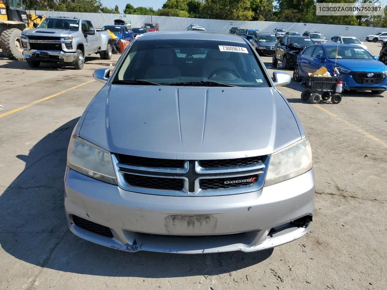 2013 Dodge Avenger Se VIN: 1C3CDZAG8DN750387 Lot: 73009674