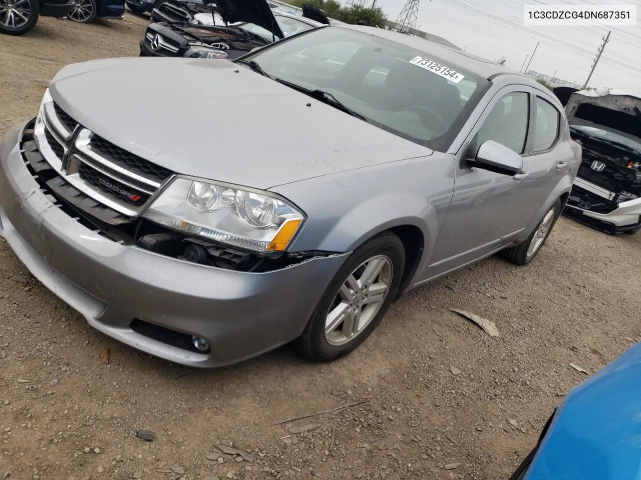 2013 Dodge Avenger Sxt VIN: 1C3CDZCG4DN687351 Lot: 73125154