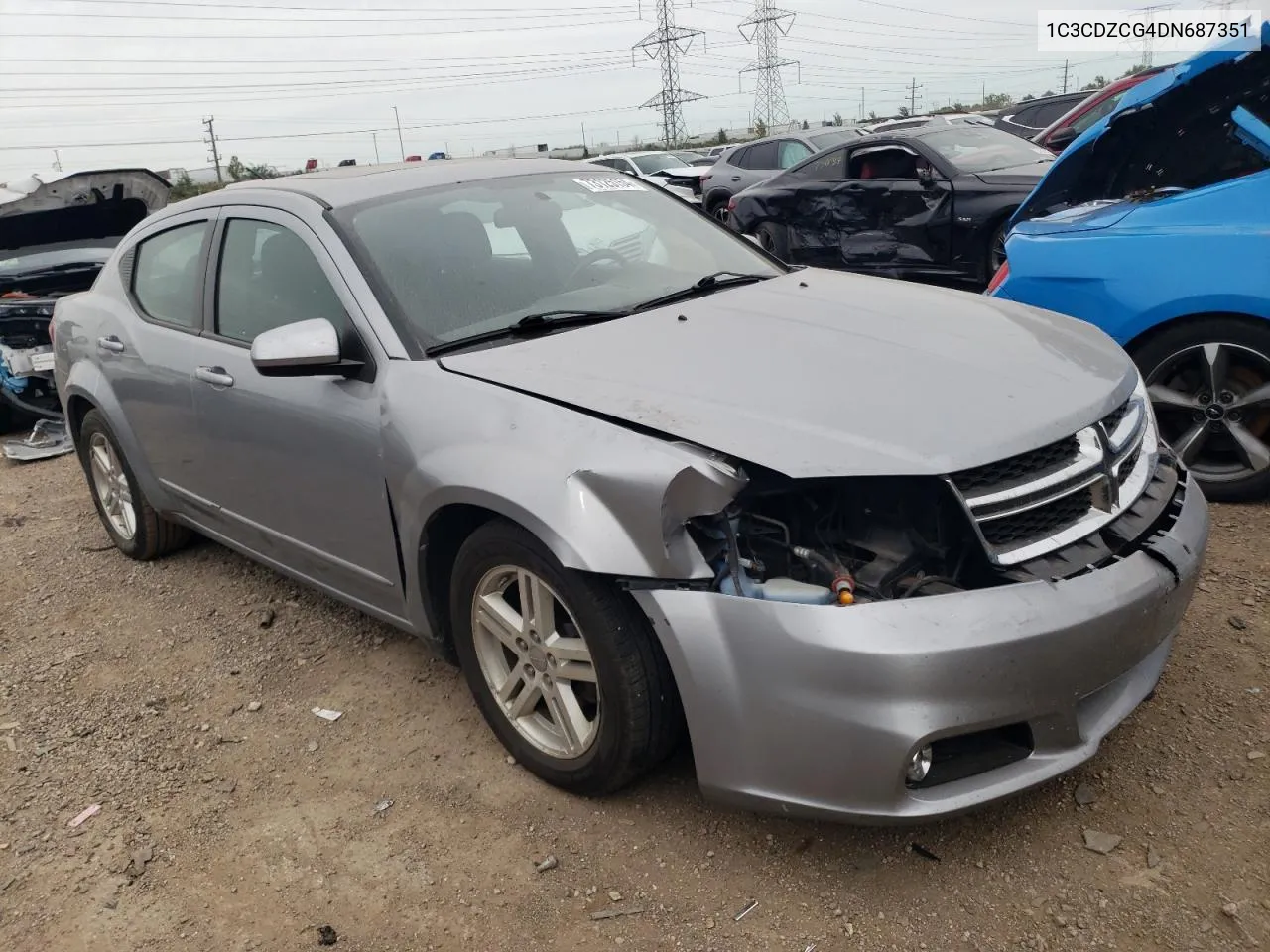 2013 Dodge Avenger Sxt VIN: 1C3CDZCG4DN687351 Lot: 73125154