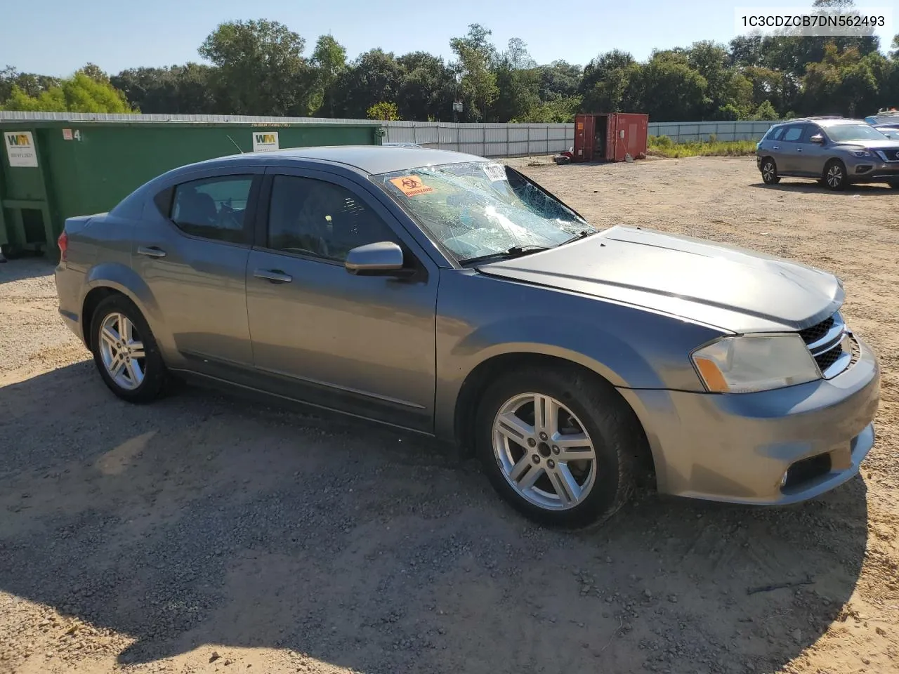 2013 Dodge Avenger Sxt VIN: 1C3CDZCB7DN562493 Lot: 73387724