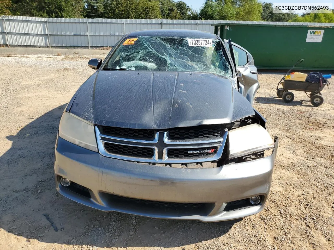 2013 Dodge Avenger Sxt VIN: 1C3CDZCB7DN562493 Lot: 73387724