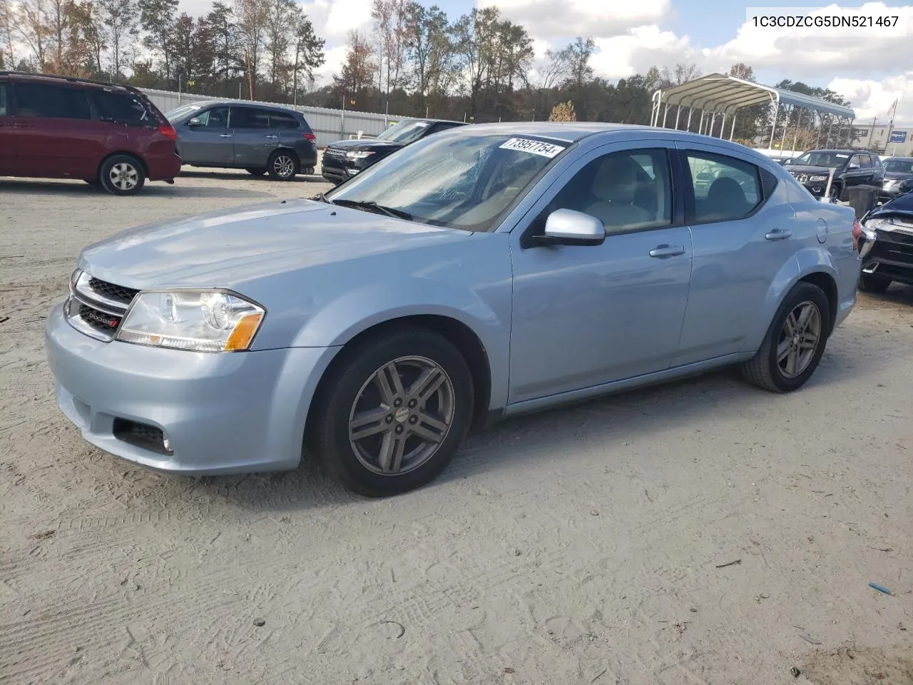 2013 Dodge Avenger Sxt VIN: 1C3CDZCG5DN521467 Lot: 73957754