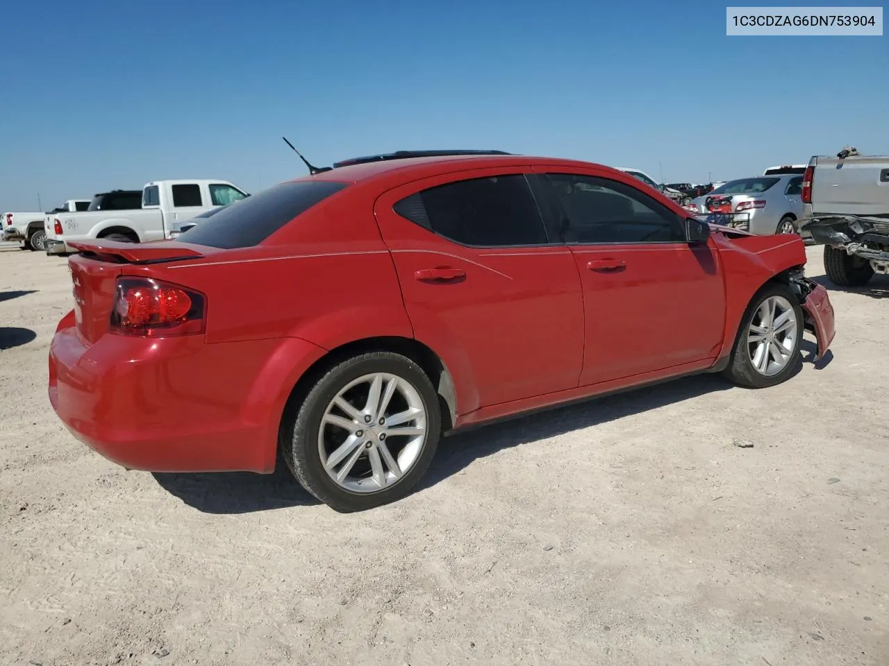 2013 Dodge Avenger Se VIN: 1C3CDZAG6DN753904 Lot: 73963124