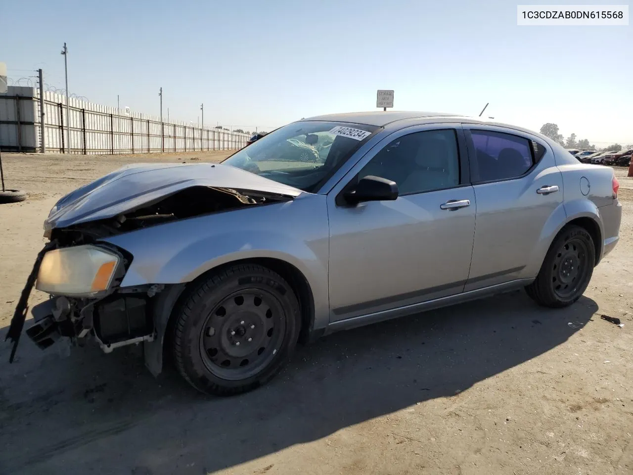 2013 Dodge Avenger Se VIN: 1C3CDZAB0DN615568 Lot: 74029234