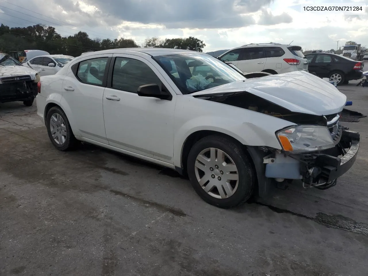 2013 Dodge Avenger Se VIN: 1C3CDZAG7DN721284 Lot: 74120044