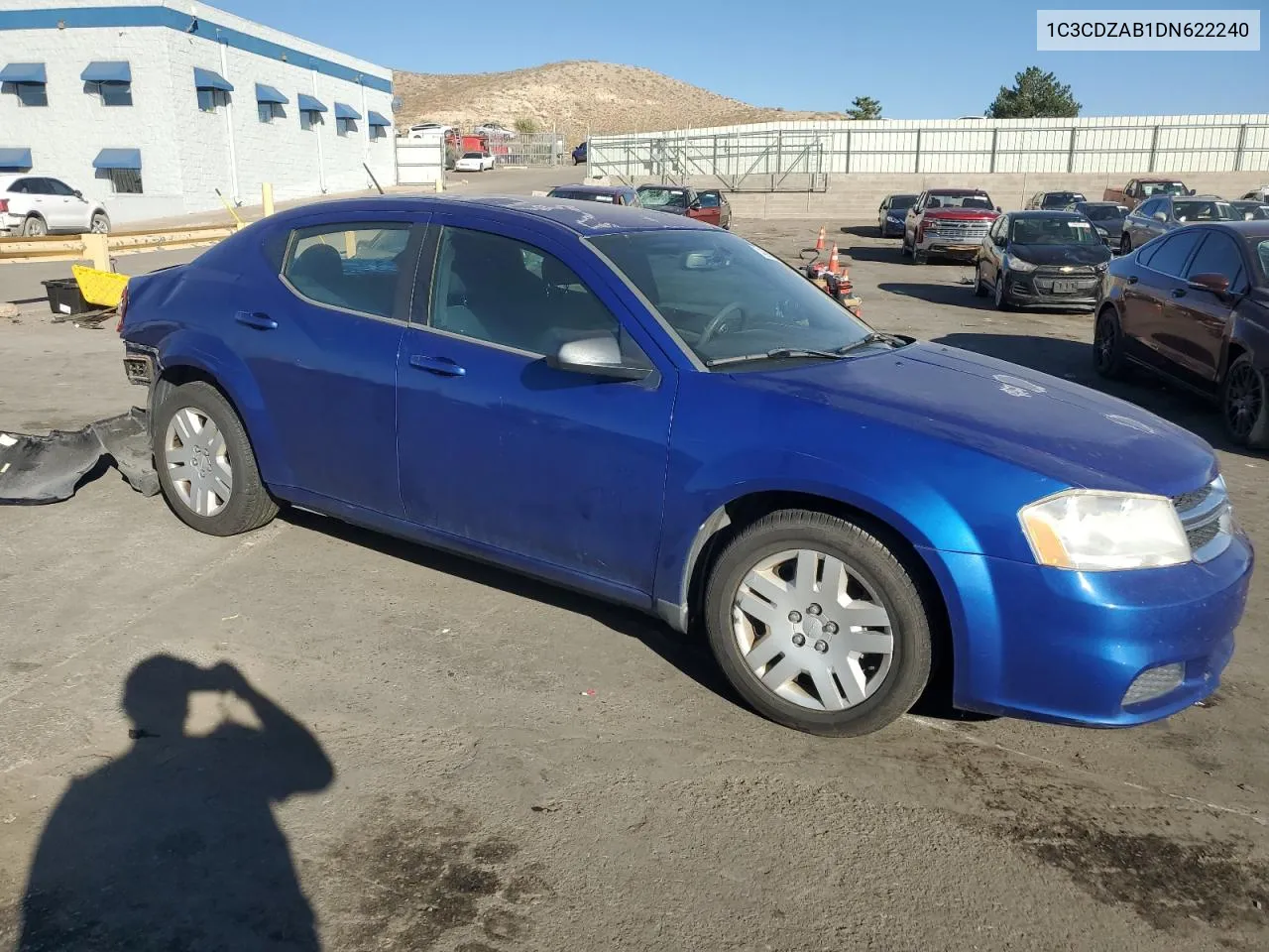 2013 Dodge Avenger Se VIN: 1C3CDZAB1DN622240 Lot: 74396704