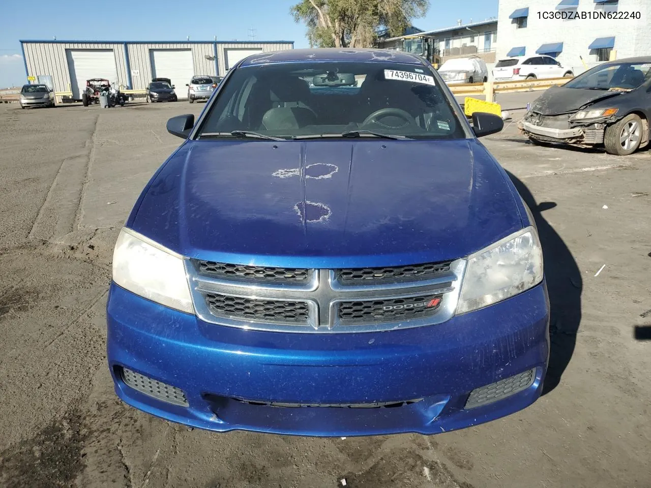 2013 Dodge Avenger Se VIN: 1C3CDZAB1DN622240 Lot: 74396704