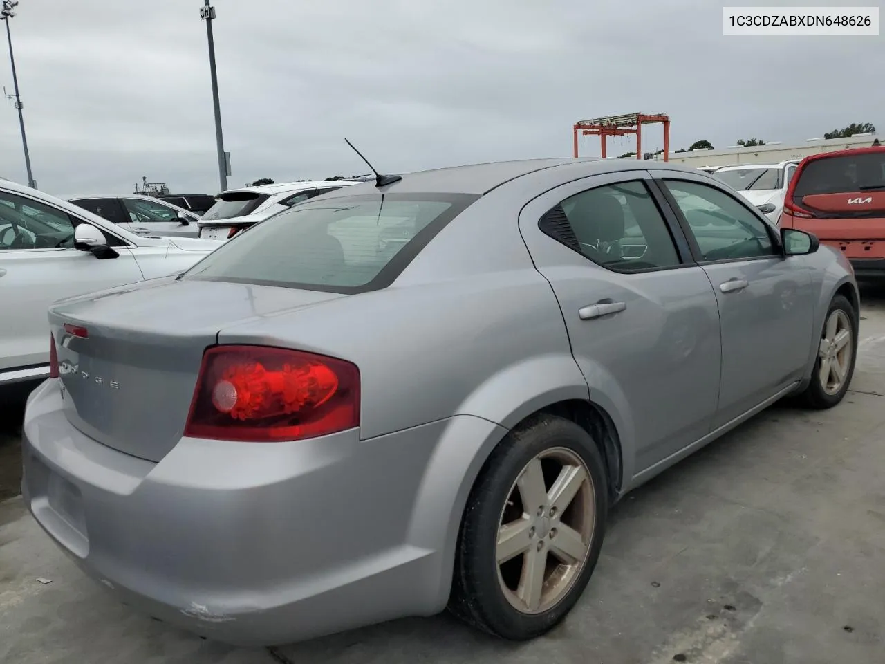 2013 Dodge Avenger Se VIN: 1C3CDZABXDN648626 Lot: 74399074