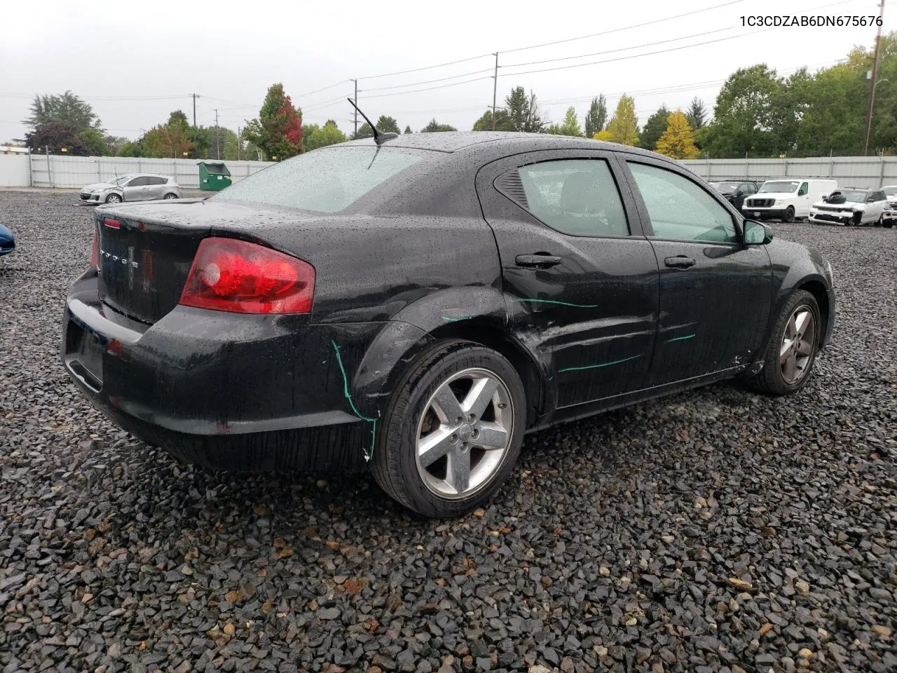 2013 Dodge Avenger Se VIN: 1C3CDZAB6DN675676 Lot: 74504504