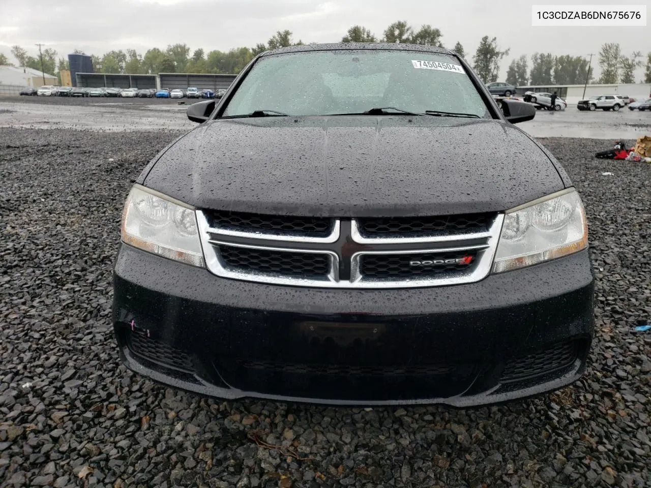 2013 Dodge Avenger Se VIN: 1C3CDZAB6DN675676 Lot: 74504504