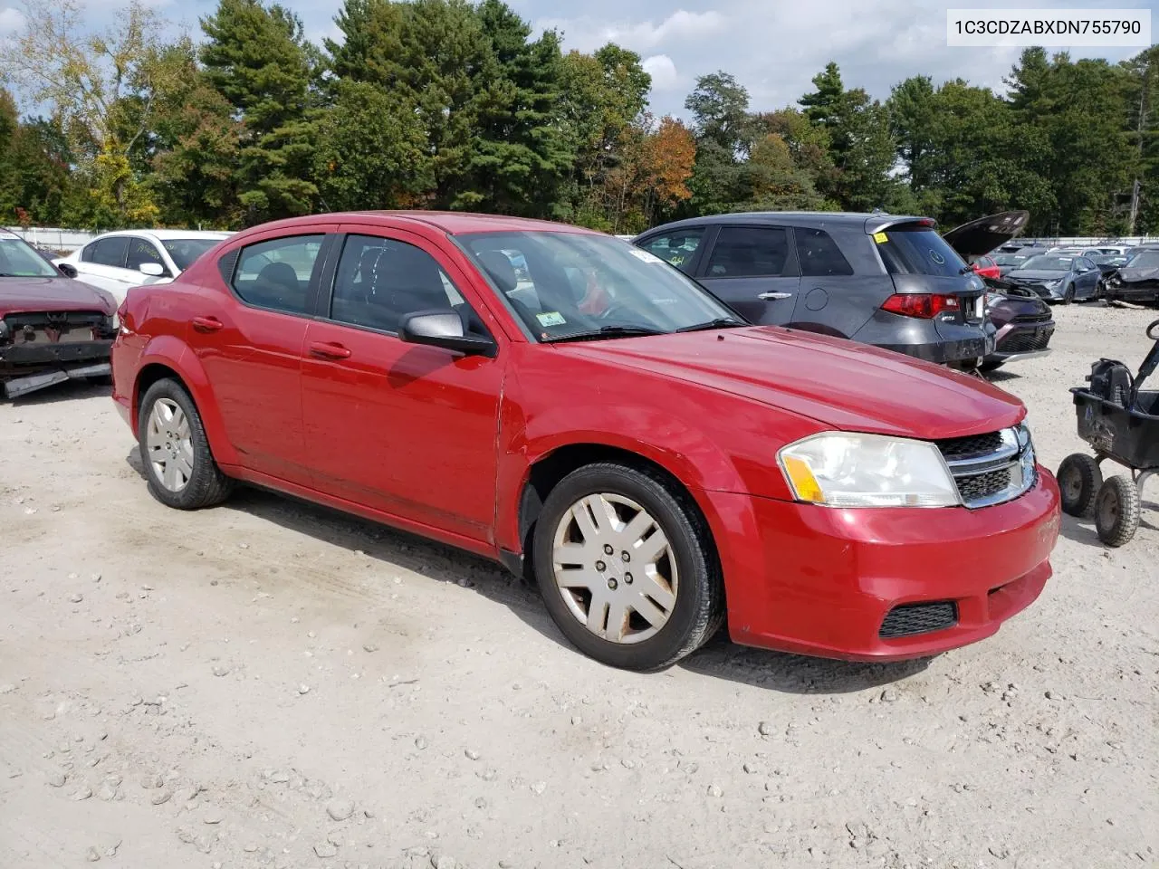 2013 Dodge Avenger Se VIN: 1C3CDZABXDN755790 Lot: 74612674