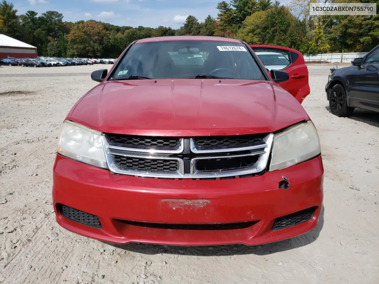 2013 Dodge Avenger Se VIN: 1C3CDZABXDN755790 Lot: 74612674