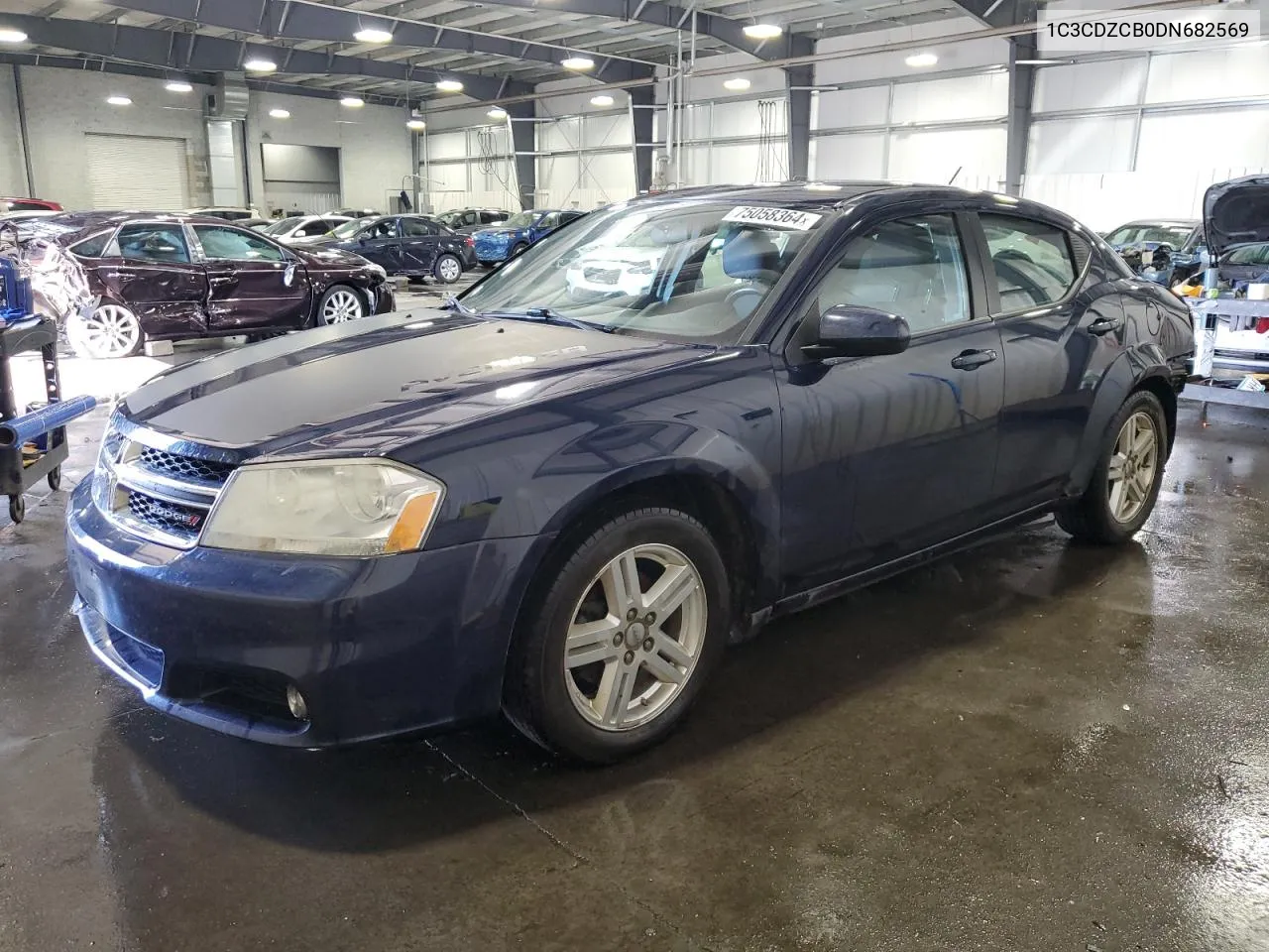 2013 Dodge Avenger Sxt VIN: 1C3CDZCB0DN682569 Lot: 75058364