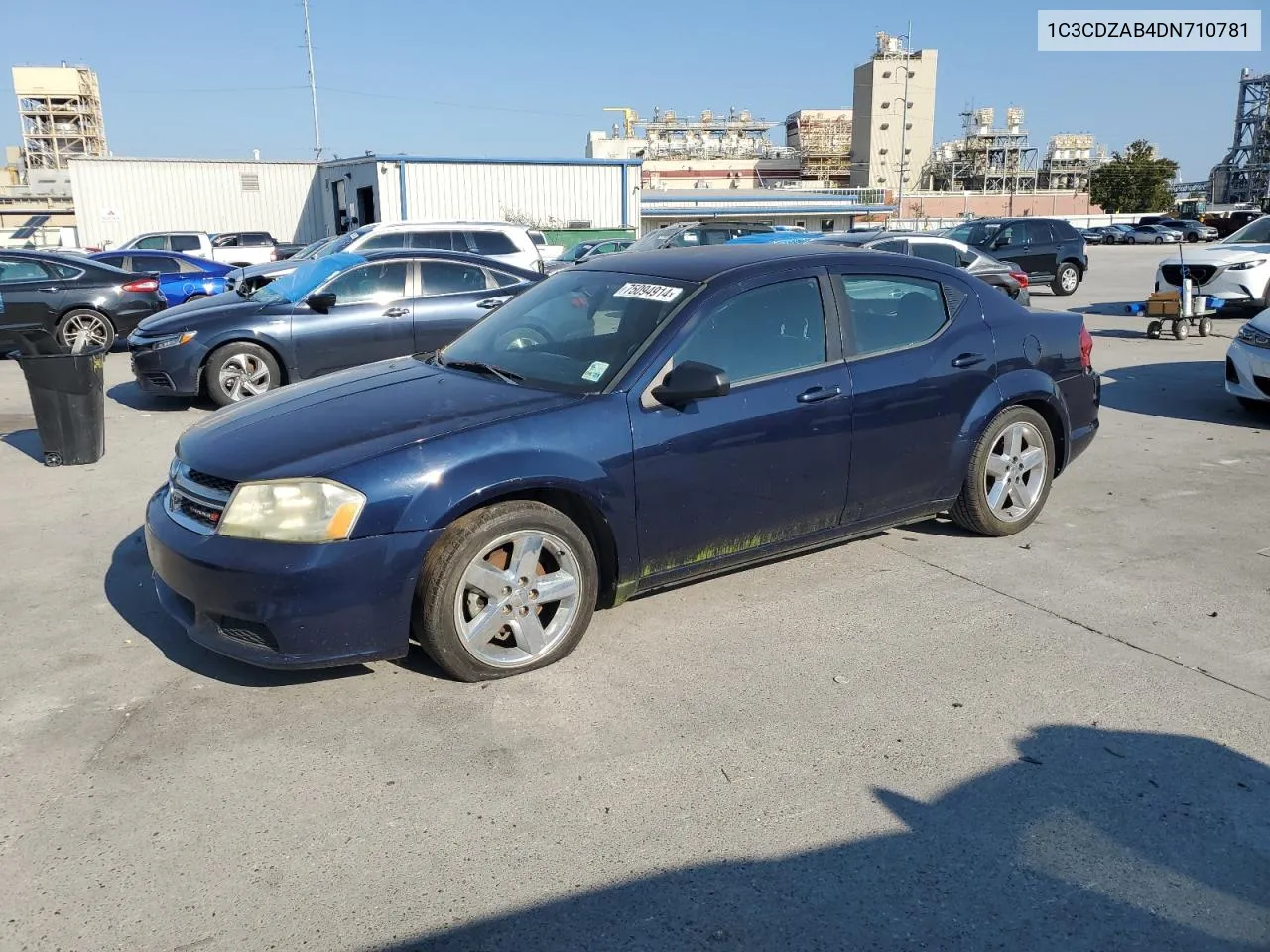 2013 Dodge Avenger Se VIN: 1C3CDZAB4DN710781 Lot: 75094914