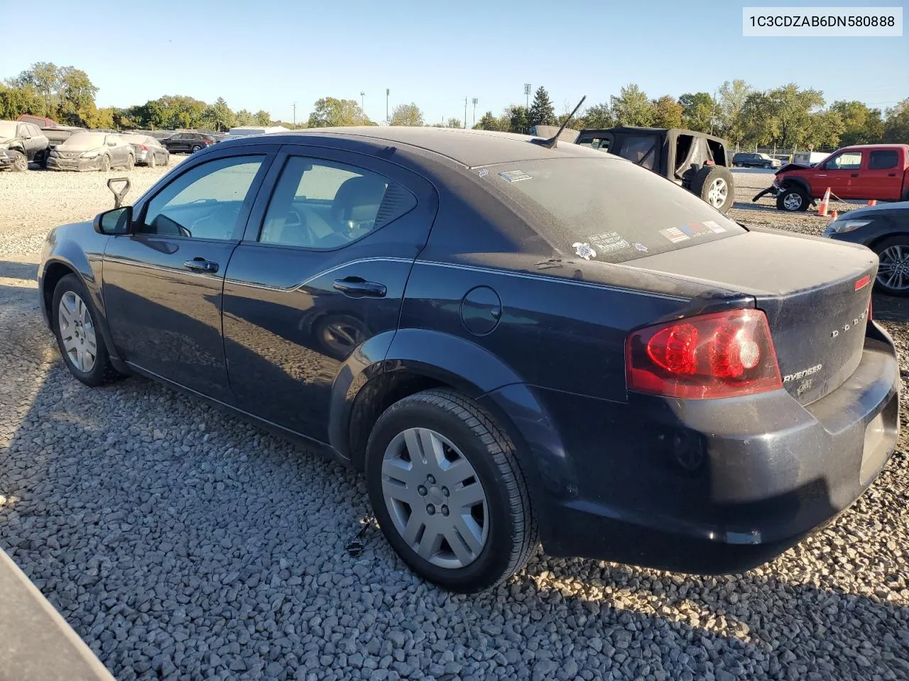 2013 Dodge Avenger Se VIN: 1C3CDZAB6DN580888 Lot: 75340694